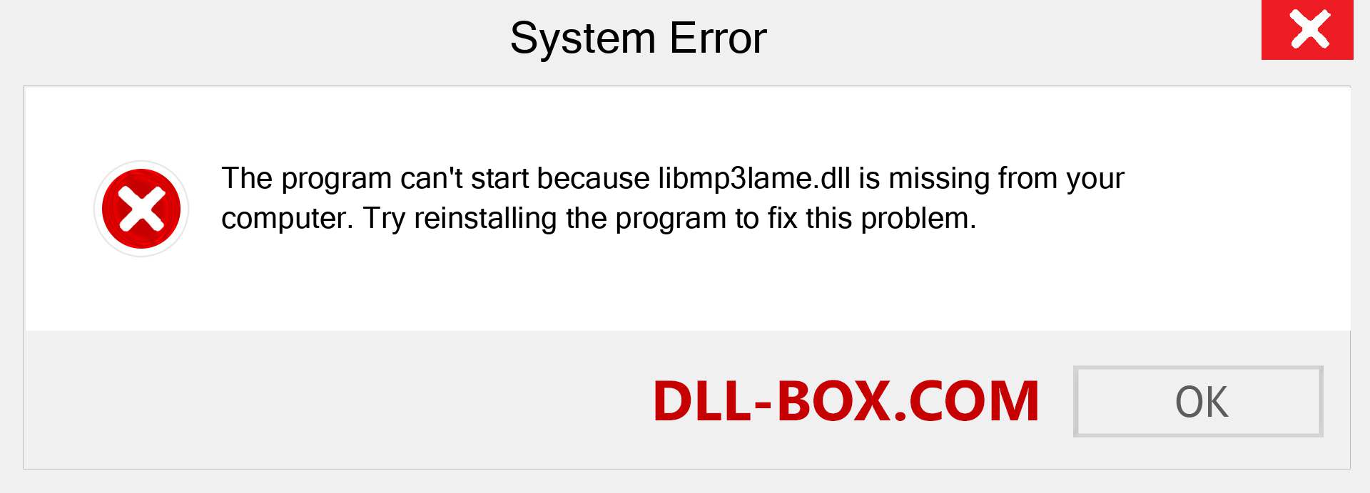  libmp3lame.dll file is missing?. Download for Windows 7, 8, 10 - Fix  libmp3lame dll Missing Error on Windows, photos, images
